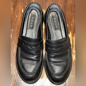 AQUA Women’s Derby Platform Penny Loafers - 100% Exclusive